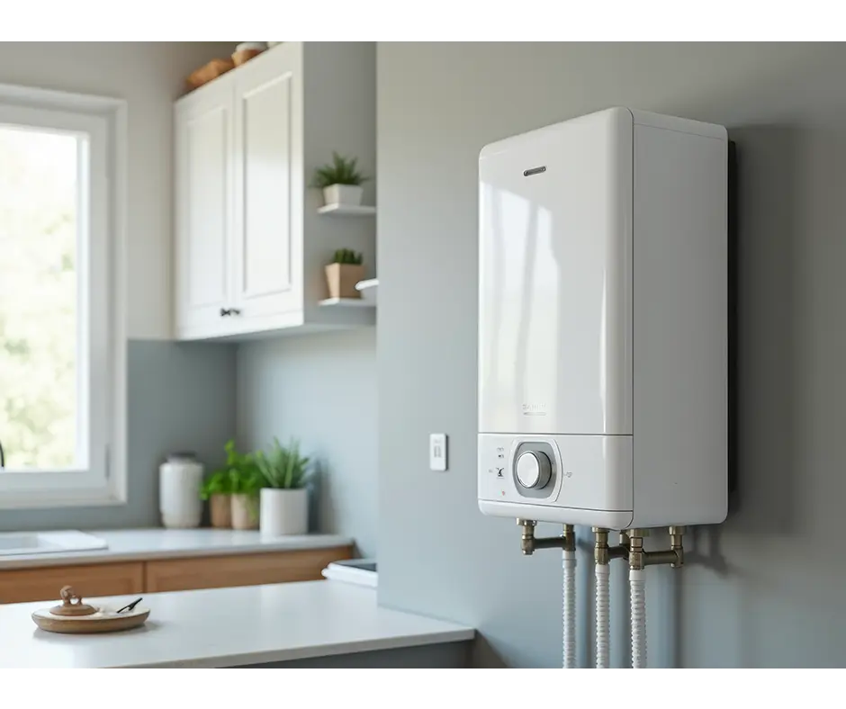 Fourniture et pose d'un chauffe-eau / chauffe-bain au gaz