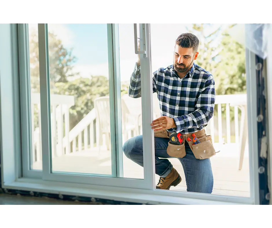 Fourniture et pose de baie vitrée en dimension standard 