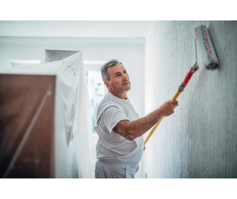 Peindre des murs en état moyen avec une peinture classique (hauteur inférieure à 3 m)  Peindre des murs en état moyen avec une peinture classique (hauteur inférieure à 3 m)