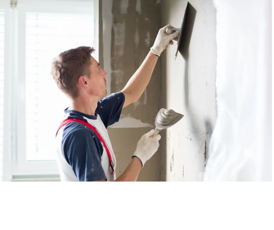 Peindre des murs en mauvais état avec une peinture classique (hauteur inférieure à 3 m)