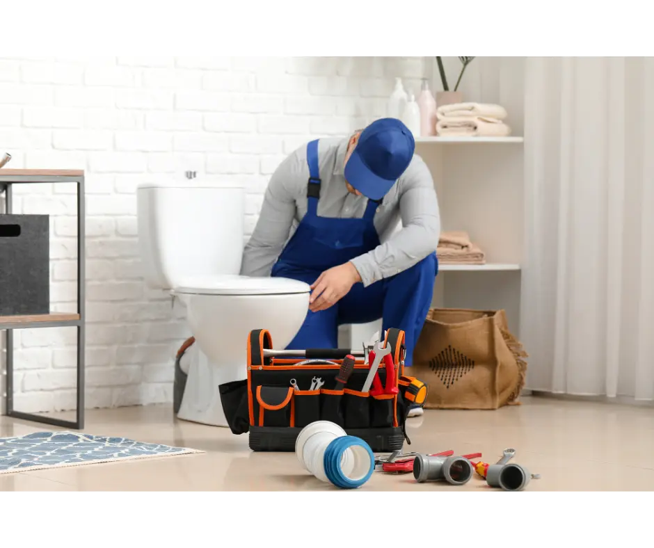 Recherche et réparation d'une fuite pour un WC simple