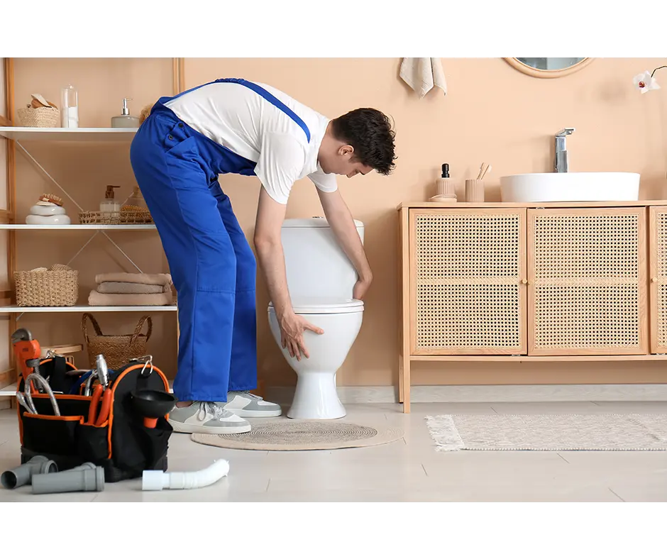 Fourniture et pose d'un WC simple