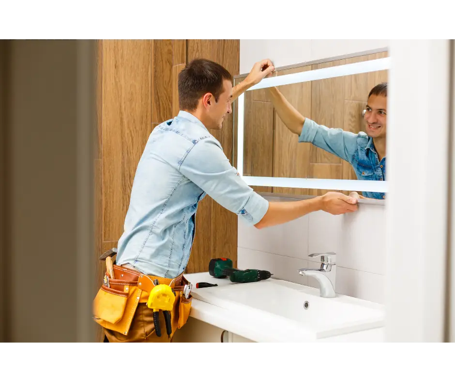 Pose d'un miroir