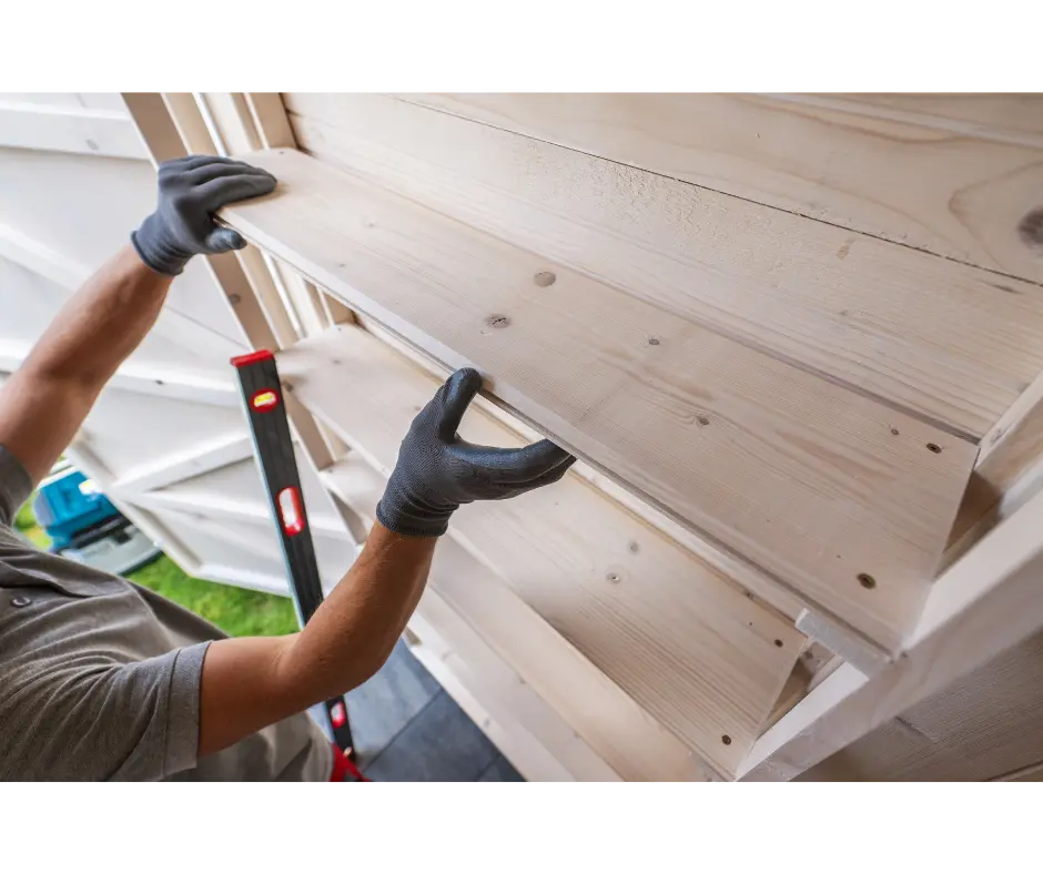 Réparation d'une étagere ou d'une tringle qui menace de tomber + rebouchage