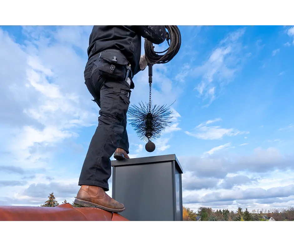 Ramonage de cheminée à foyer ouvert