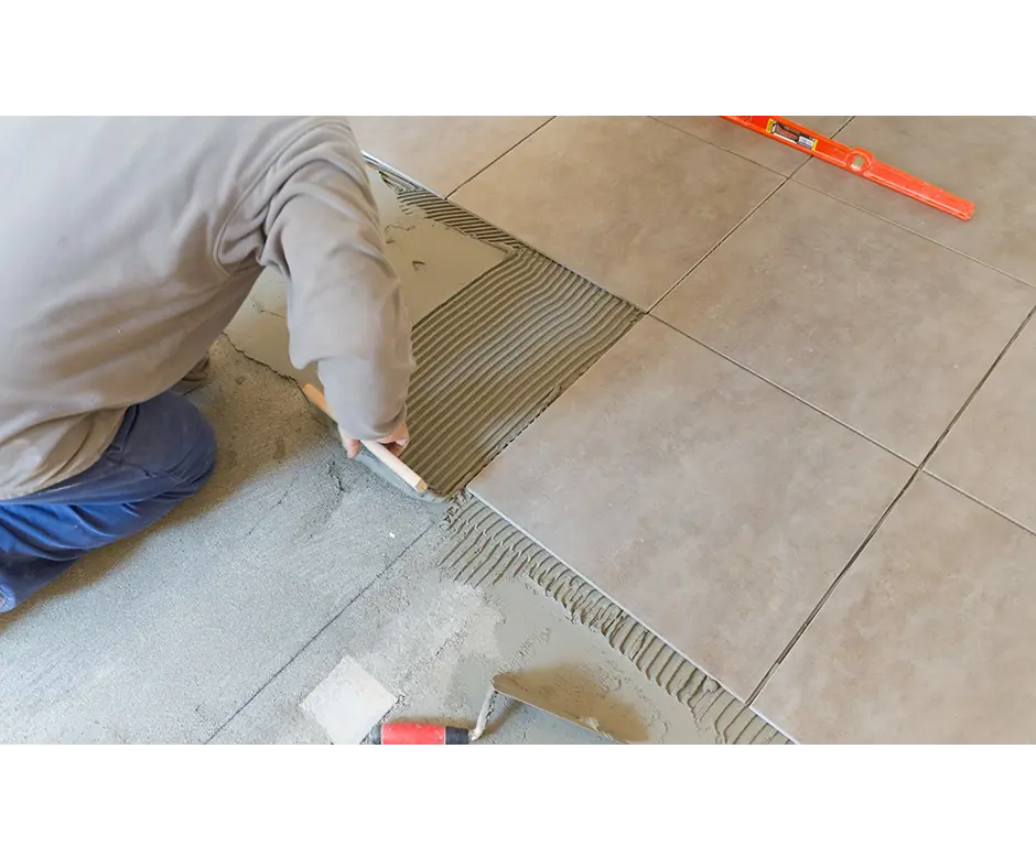 Pose de carrelage